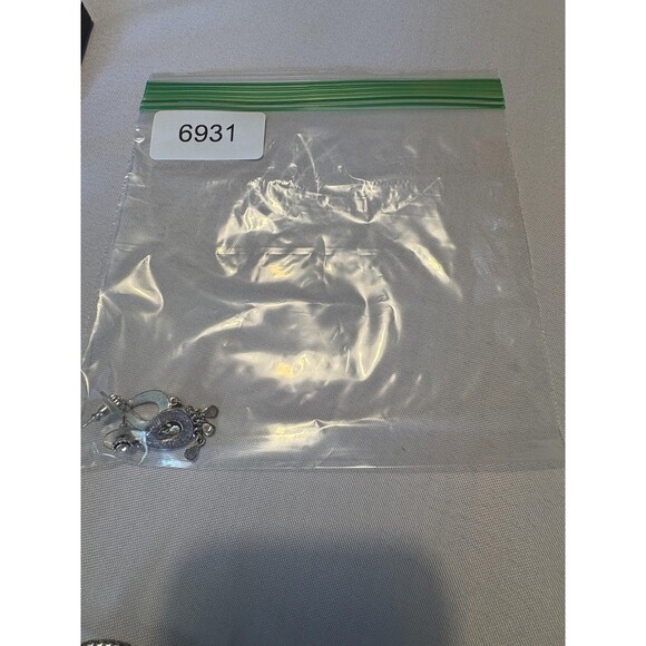 Silver Tone Crystal Chandelier Dangle Earrings Pierced Teardrop Vintage Style - Picture 6 of 6